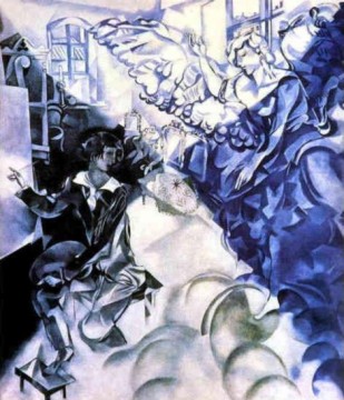 Selbstbildnis mit Muse Zeitgenosse Marc Chagall Ölgemälde